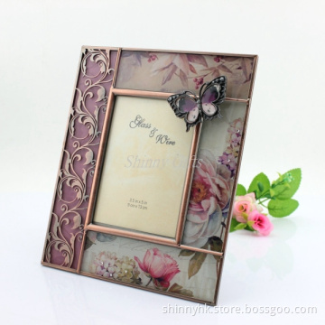 2015 New Fashion Promotion Beautiful Glass Photo Frame Wedding Gifts